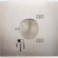 Façade laiton nickel satine simple thermostat magnet (187-418M)