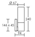 Applique intérieur Aric Aris chrome IP44 E14, sans lampe