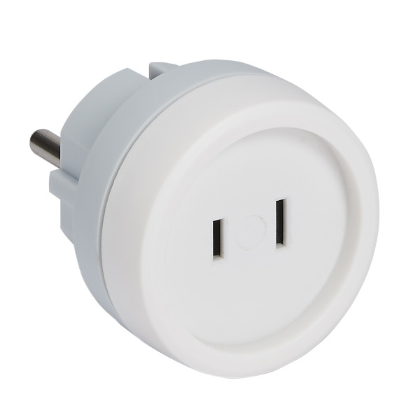 Adaptateur 2p15a-230v~ fiche standard américain sur prise française/germanique