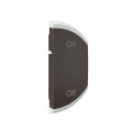 Enjoliveur céliane myhome marquage on/off - 1 module droite noir