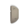 Enjoliveur demi-touche céliane variation on-off montage droite - titanium