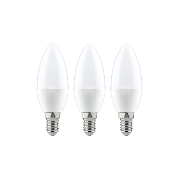 Paulmann pack de 3 led flamme 4 w e14 2