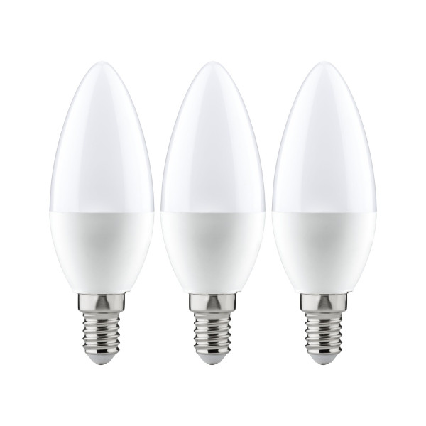 Paulmann Ampoule LED pack de 3 bougie 5,5w 470lm E14  2700k Opale