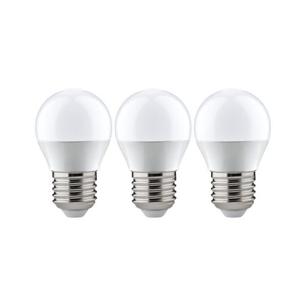 Paulmann sphérique led pack 3x 3,5w e27