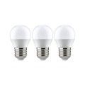 Paulmann sphérique led pack 3x 3,5w e27