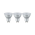 Ampoule réflecteur led pack de 3 gu10 4w 230lm 2700k 36° alu