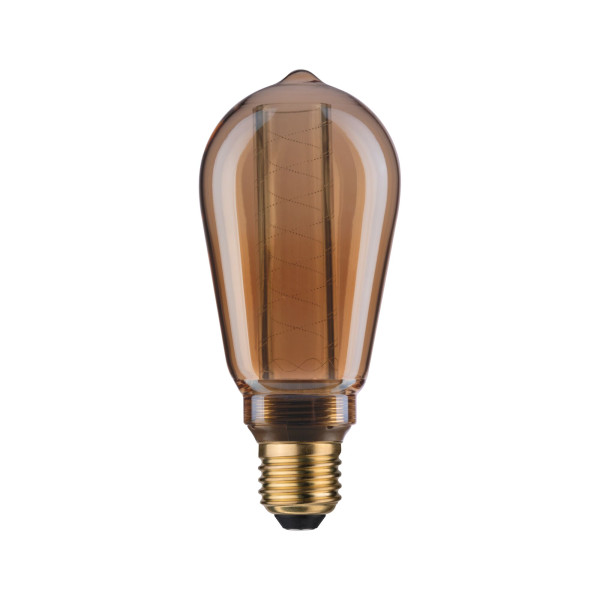 Led st64 ampoule int spirale 200lm e27 doré 1800k