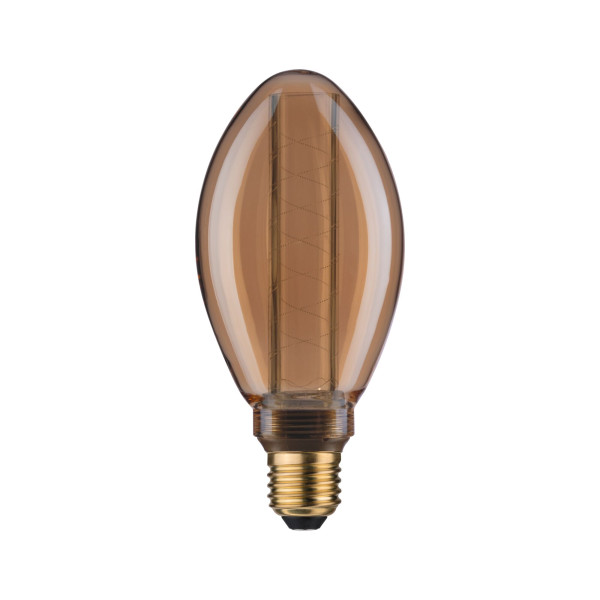 Led b75 ampoule int spirale 200lm e27 doré 1800k