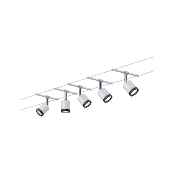 Paulmann wire system tubeled 5x4w blanc