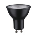 Ampoule led gu10 réflecteur 8w 750lm 2700k 36° noir h54mm d50mm