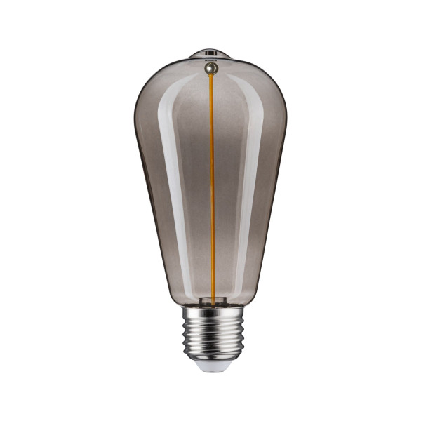 Ampoule led e27 floating shine edison 2,8w 90lm 1800k d64mm h138mm verre fumé