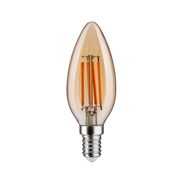 Ampoule led e14 edition 1879 flamme 4,9w 450lm 1800k gradabledoré h98mm d35mm