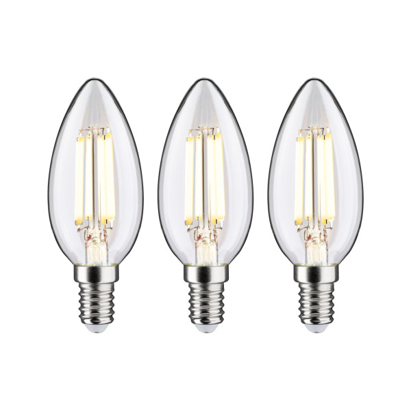 Ampoule led e14 ecoline 2,5w x3 525lm 3000k classe a d35mm h98mm clair