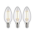 Ampoule led e14 ecoline 2,5w x3 525lm 3000k classe a d35mm h98mm clair