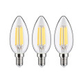 Ampoule led e14 ecoline 2,5w x3 525lm 3000k classe a d35mm h98mm clair