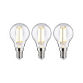 Ampoule led e14 ecoline standard 2,5w x3 525lm 3000k classe a d45mm h98mm clair