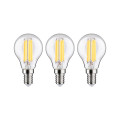 Ampoule led e14 ecoline standard 2,5w x3 525lm 3000k classe a d45mm h98mm clair