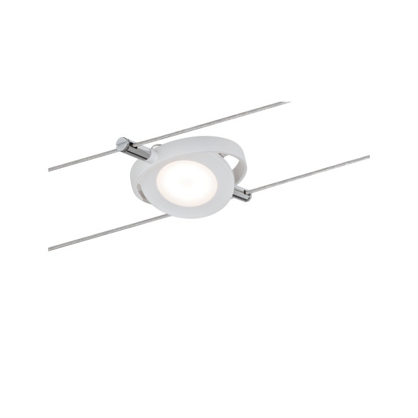 Système câbles LED RoundMac Kit de base 4x200lm 4x4W Tunable White gradable 230/12V Blanc dépoli