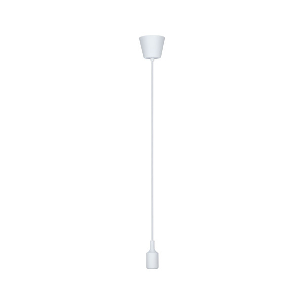 Suspension ketil max1x20w e27 blanc 230v silicone/plastique