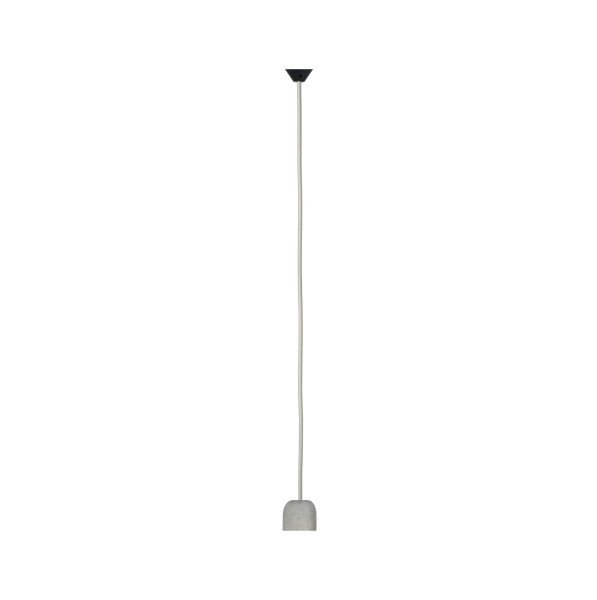 Suspension jano max1x20w e27 gris/noir 230v béton/plastique