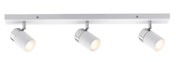 Projecteur Paulmann Zyli 3 Source sans Ampoule Max 10W GU10 - Blanc et Chrome