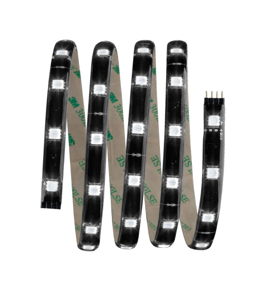 Kit ruban LED Paulmann YourLED Stripe Kit de base 1.5m RGB noir clair