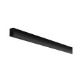 Square profile diffusor 2m noir anodisé/noir alu/plastique