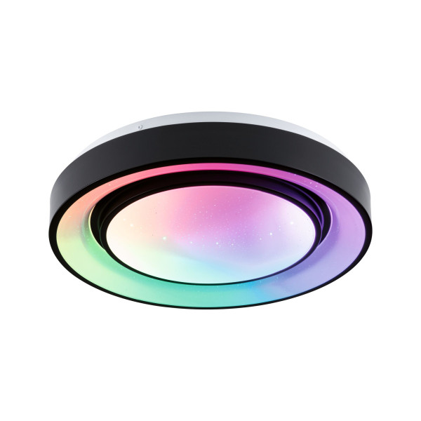 Applique/plafonnier rainbow dynamic rgb tunw led _w 350mm blanc/noir