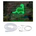 Strip usb neon colorflex vert 1m 4,5w 5v blanc plastique