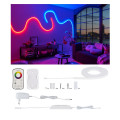 Kit de base ruban maxled flow 1,5m rgb contr radio 2,4 ghz _w 230/24v _va blanc