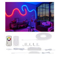 Kit de base ruban maxled flow 3m rgb contr radio 2,4 ghz _w 230/24v _va blanc