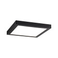 Pan led wallceiling abia 300x300mm 22w noir mat 230v plastique