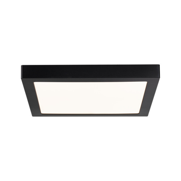 Pan led wallceiling abia 300x300mm 22w noir mat 230v plastique