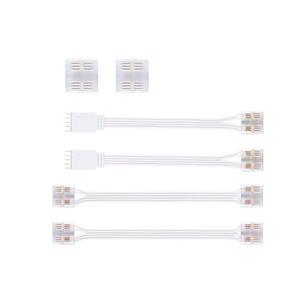 Maxled full-line cob connector set rgbw blanc/transparent max. 144w