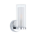 Applique luena ip44  max 1x20w chrome 230v verre/metal