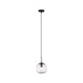 Sdb suspension ruya e14 max.20w gradable noir et verre ip44