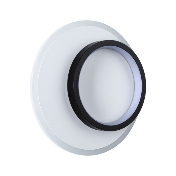 Applique 2form rond led 16,5w 2060lm 4000k d.240mm noir & blanc 230v plastique