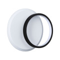 Applique 2form rond led 12,5w 1590lm 4000k 240x195mm noir & blanc 230v plast