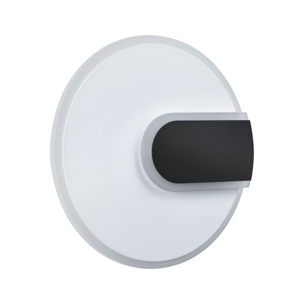 Applique 2form rond led 12,5w 1590lm 4000k d.240mm noir & blanc 230v plastique