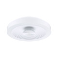 Plafonnier vola d.320mm 3,5w/13w 470lm/1650lm 3000k gradable blanc argenté ip44