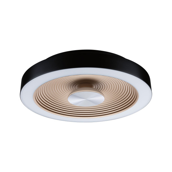 Plafonnier vola d.320mm 3,5w/13w 470lm/1650lm 3000k gradable noir doré ip44