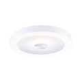 Plafonnier vola d.400mm 4w/18,5w 500lm/2400lm 3000k gradable blanc argenté ip44