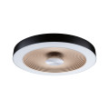 Plafonnier vola d.400mm 4w/18,5w 500lm/2400lm 3000k gradable noir doré ip44