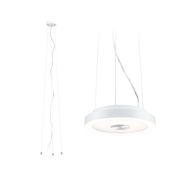 Plafonnier vola accessoire suspension blanc et argenté métal