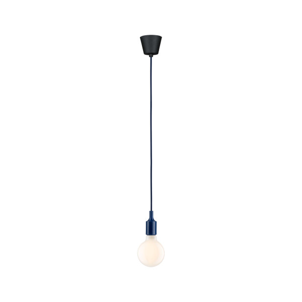 Neordic suspension ketil max1x60w e27 bleu nuit 230v tissu/silicone