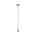 Neordic suspension tilla max1x60w e27 aluminium gris 230v tissu/métal