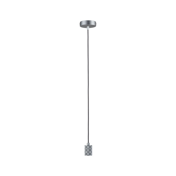 Neordic suspension tilla max1x60w e27 aluminium gris 230v tissu/métal