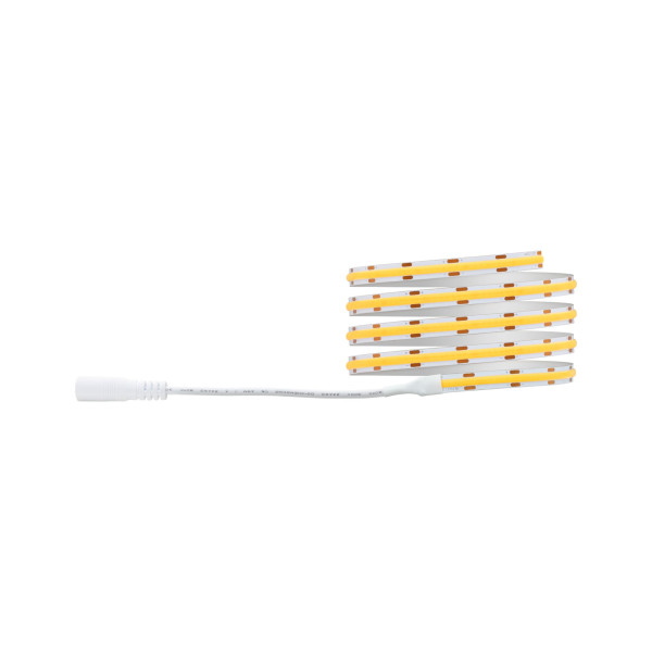 Simpled cob strip set 1,5m blanc chaud 9w 230/12v dc blanc métal