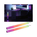 Dynamic light sticks 2x60cm rainbow rgb 230/24v 2x1w noir/alu/plastique