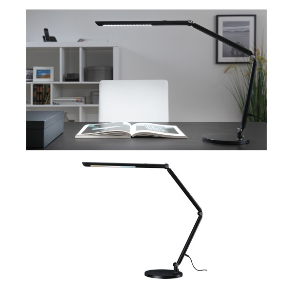 As flexbar led lampe bureau 3step noir tunw grd 10,6w câble 1,50m